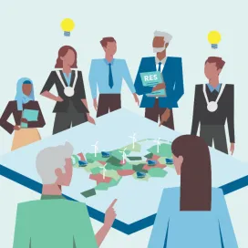 illustratie pratende mensen