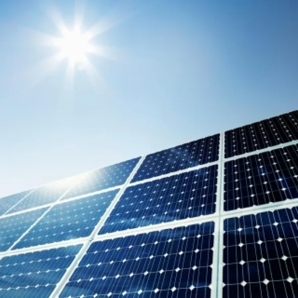close up zonnepanelen